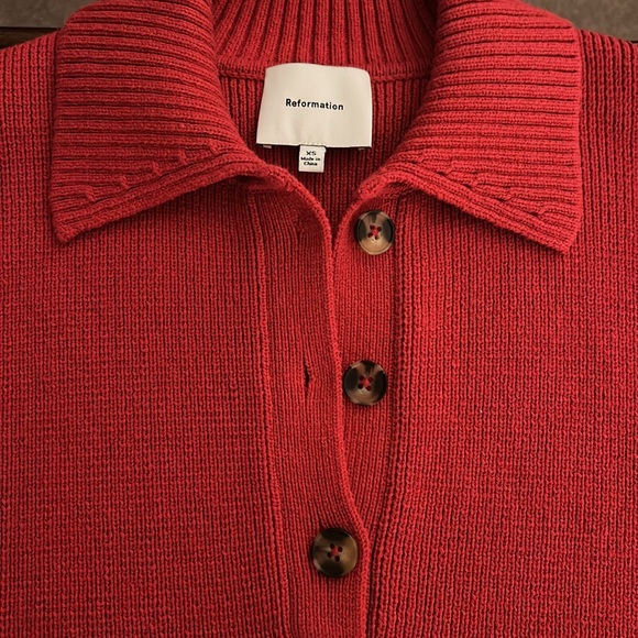 Reformation Sweaters - Reformation  100% Organic Cotton polo  EUC like new❤️